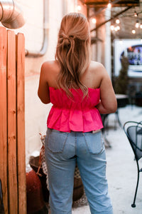 Pink Ruffle Tube Top - Shop Kendry Collection Boutique