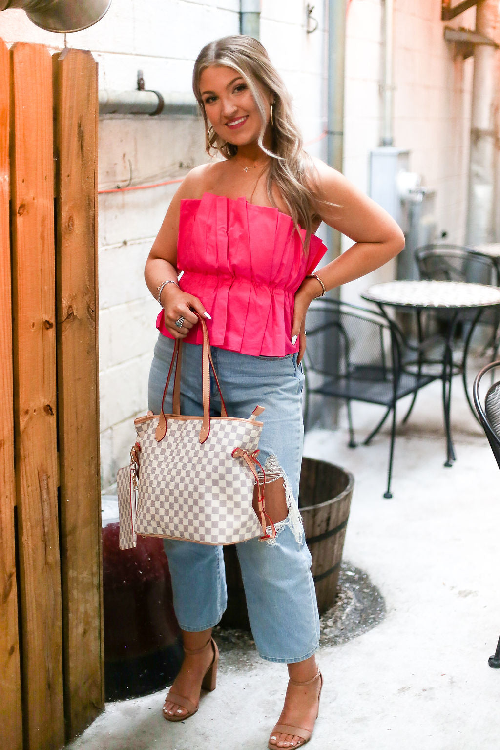 Pink Ruffle Tube Top - Shop Kendry Collection Boutique