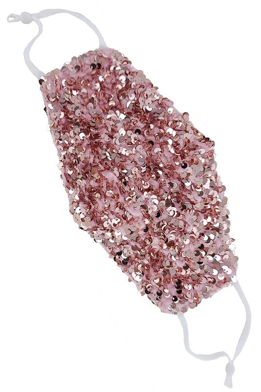 Pink Sequin Face Mask - Shop Kendry Collection Boutique
