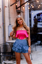 Pink Silk Bandana Tie Top - Shop Kendry Collection Boutique