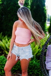 Pink Smocked Tube Top - Shop Kendry Collection Boutique