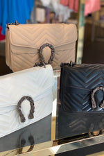 Amber Quilted Faux Leather Crossbody Purse - Shop Kendry Collection Boutique