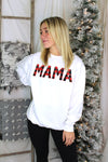 Red Plaid MAMA Holiday Sweatshirt - Shop Kendry Collection Boutique
