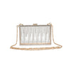 Rhinestone Fringe Clear Crossbody Bag
