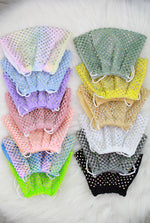 Rhinestone Mesh Face Mask  - Shop Cute Face Masks Now At Kendry Collection Boutique