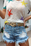 Rhinestone Studded Taupe GG Belt - Kendry Collection Boutique