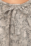 Faux Leather Brown Snake Skin Paper Bag Shorts - Shop Kendry Collection Online Boutique