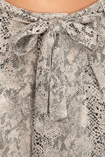 Faux Leather Brown Snake Skin Paper Bag Shorts - Shop Kendry Collection Online Boutique