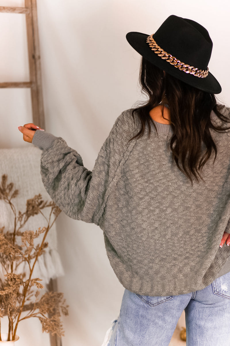 Sage Green Raglan Knit Sweater - Kendry Collection Boutique