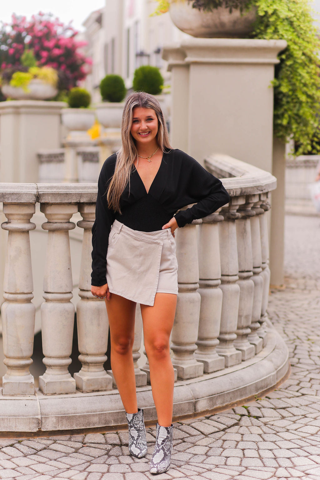 Long Sleeve Black Smocked  Blouse - Shop Kendry Collection Boutique