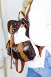 Silver Metallic Cowhide Back Pack - Shop Kendry Collection Boutique