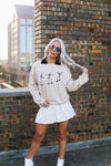 Skating Skeletons Tan Crewneck Sweatshirt - Shop Kendry Collection Boutique