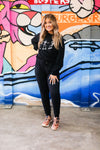 Skating Skeletons Black Crewneck Sweatshirt - Shop Kendry Collection Boutique