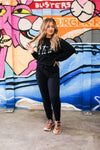 Skating Skeletons Black Crewneck Sweatshirt - Shop Kendry Collection Boutique
