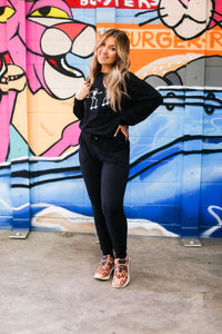 Skating Skeletons Black Crewneck Sweatshirt - Shop Kendry Collection Boutique