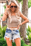 Smocked Tube Top - Mocha - Shop Kendry Collection Boutique Online