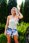 Smocked Tube Top - Sage Green - Shop Kendry Collection Boutique