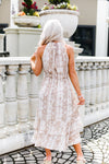 Snakeskin Swiss Dot Midi Ruffle Dress - Kendry Collection Boutique
