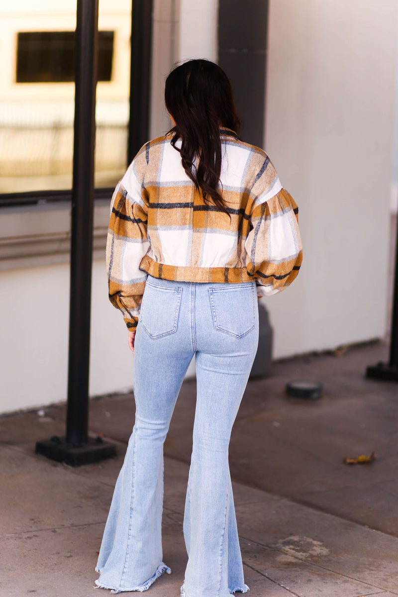 Tan Plaid Jacket - Shop Kendry Collection Boutique