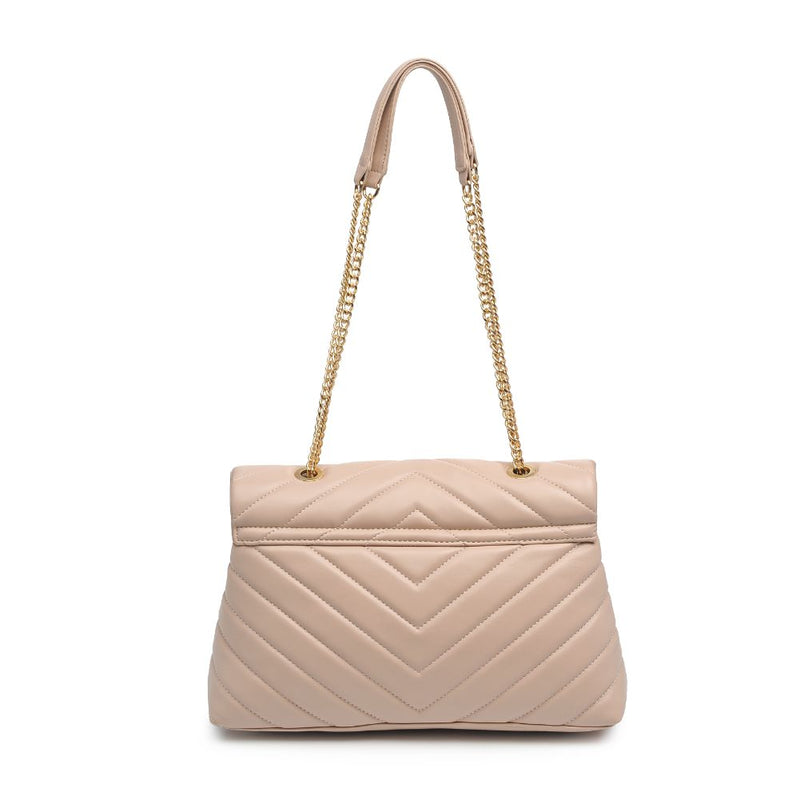 Tan Chevron Quilted Crossbody Purse - Kendry Collection Boutique