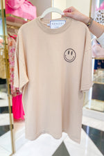 Tan Text Me When You're Alone Graphic Tee