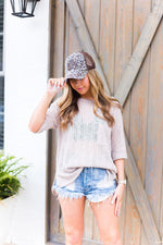 Taupe Knit Light Weight Sweater - Shop Kendry Collection Boutique 