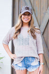 Taupe Knit Light Weight Sweater - Shop Kendry Collection Boutique 