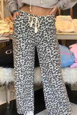 Terry Leopard Print Pajama Pants - Shop Kendry Collection Boutique