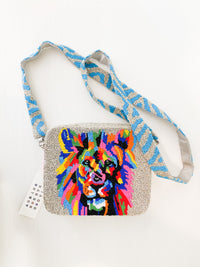 Tiana Designs Beaded Box Purse - Rainbow Tiger - Shop Cute Hand Beaded Purses At Kendry Collection Boutique