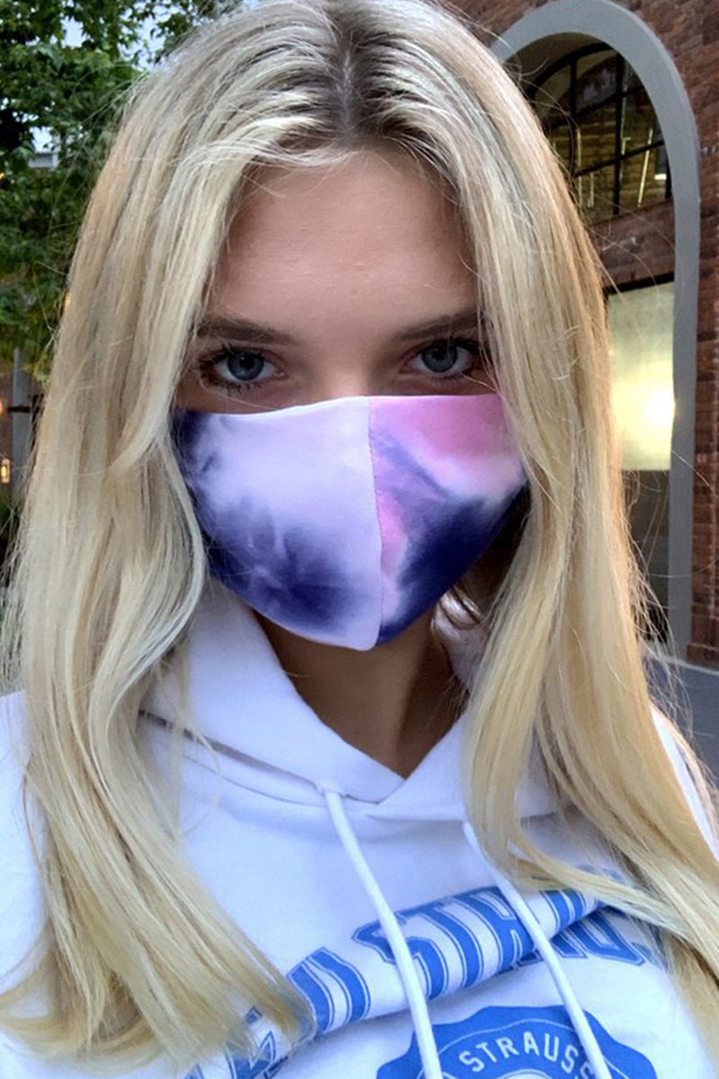Pink Tie Dye Face Mask