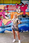 Tiger Lightning Bolt Acid Graphic Tee - Kendry Collection Boutique