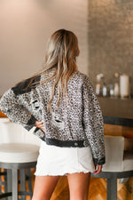 Vintage Black and Leopard Denim Jacket - Kendry Collection Boutique