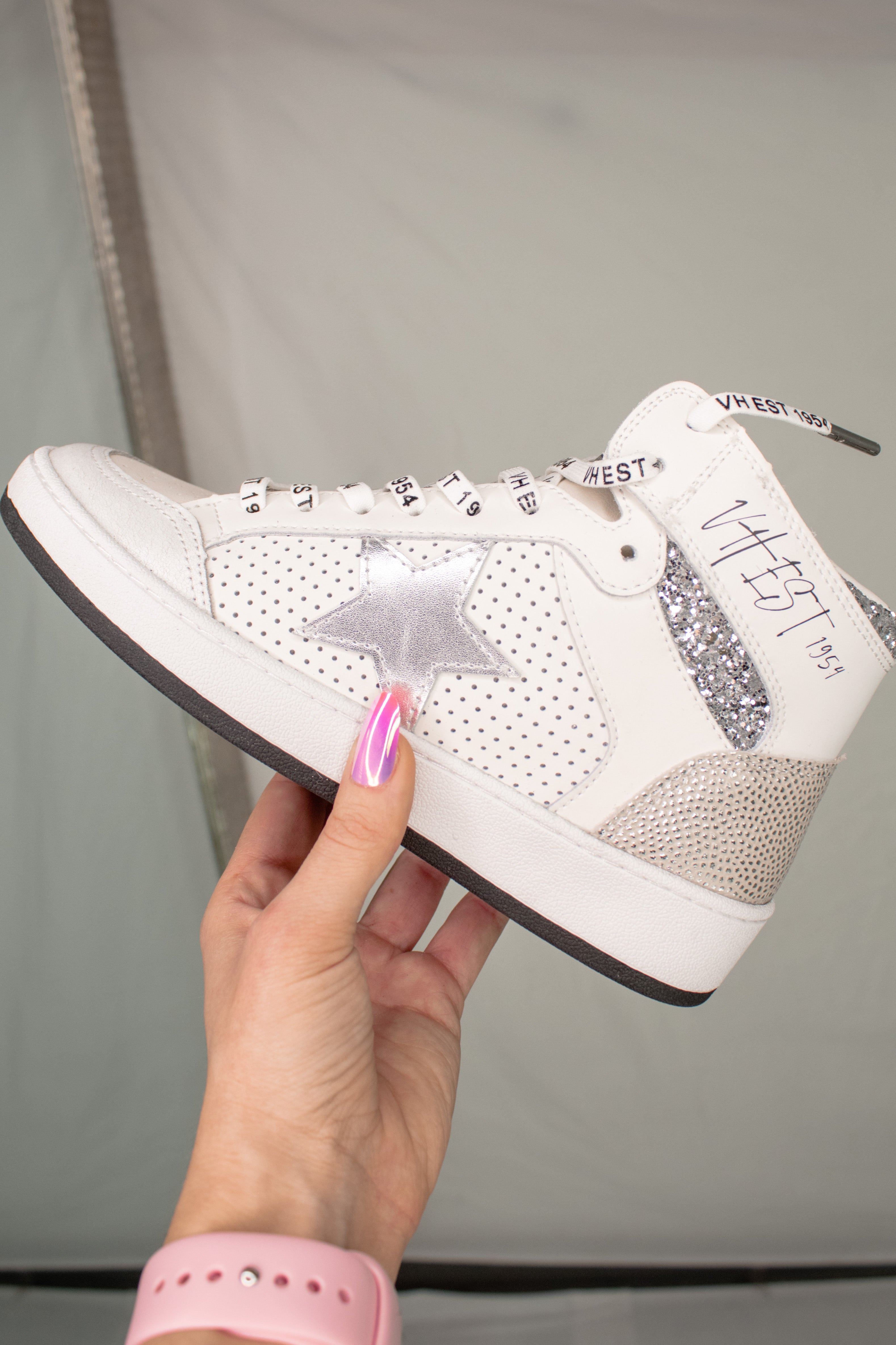 Dream Silver Star High Top Sneaker Kendry Collection Boutique