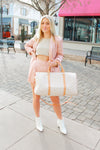 Checkered Pattern Weekend Duffle Bag - Kendry Collection Boutique