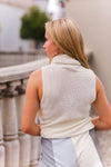 White Sleeveless Turtle Neck Knit Top - Shop Kendry Collection Boutique