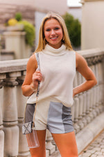 White Sleeveless Turtle Neck Knit Top - Shop Kendry Collection Boutique