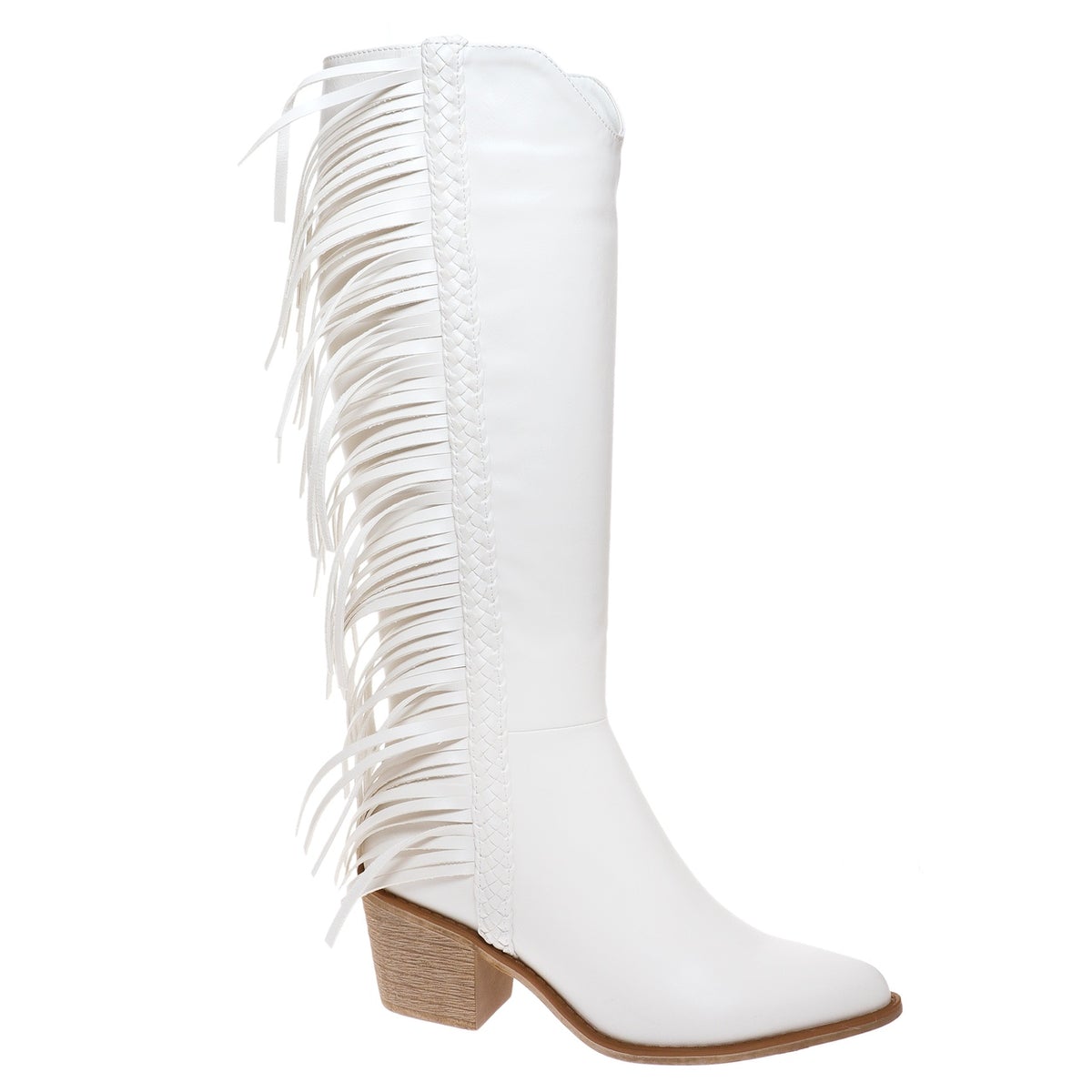 Wilder 3 Pierre Dumas Off White Fringe Above The Knee Boots - Kendry Collection boutique.jpg