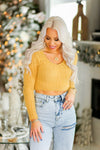 Yellow Fuzzy Knit Sweater - Shop Kendry Collection Boutique