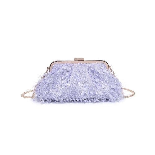 Rosalind Lilac Fringe Evening Bag