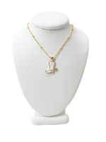 Lauren Kenzie Cowboy Boot Necklace