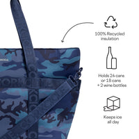 Santorini Blue Estelle Neoprene Cooler Tote