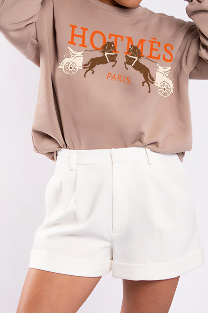 Hot Mess Tan Crewneck
