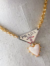 Anna Cream Heart Charm Necklace