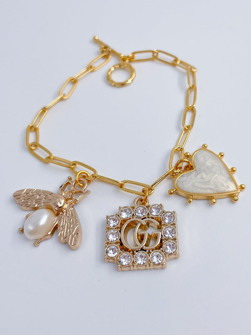 Heart Charm Bracelet