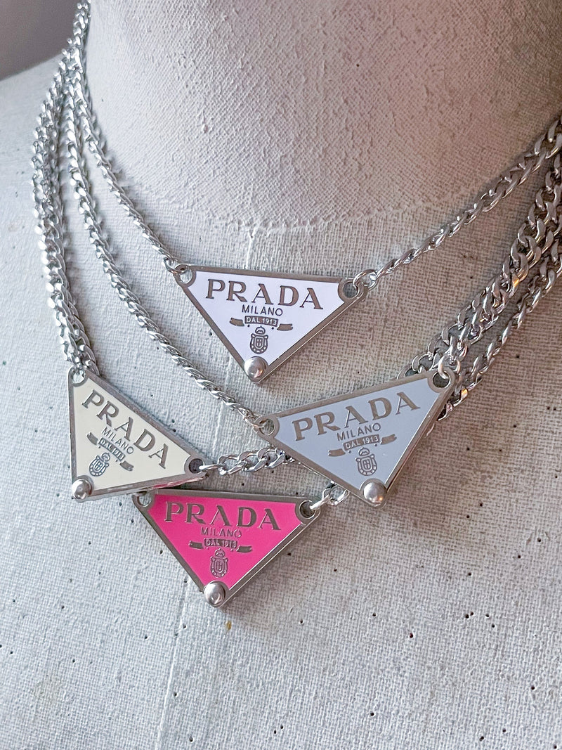 Sophie Silver Triangle Pendant Necklace
