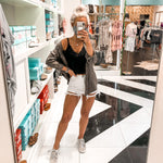 Ribbed Lace Cropped Tank Top