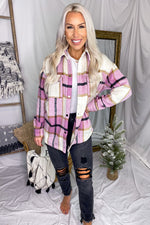 Brushed Pink Plaid Button Down Top - Shop Kendry Collection Boutique