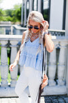 Baby Blue Ruffle Tank Top