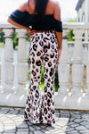 Lavender Leopard Print Stretchy Super Flare Bell Bottoms