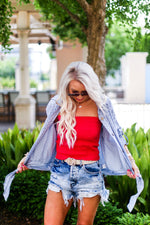 Red Smocked Tube Top - Shop Kendry Collection Boutique